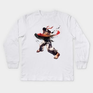 Ryu (Street Fighter) Kids Long Sleeve T-Shirt